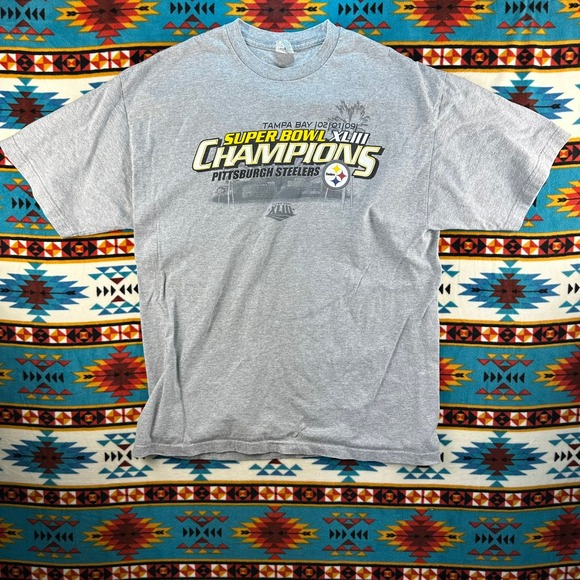 Stylewear Pittsburgh‎ Steelers Super Bowl XLIII Champions T-Shirt XL - Picture 1 of 6
